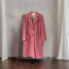 TOAST Pink Virgin Wool double faced Coat, 12, sleeves lined polyester & cotton 