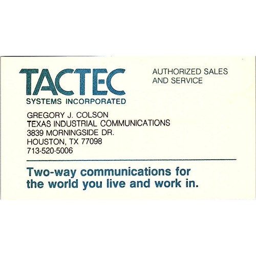 Tactec systems ins gregory - tactec,