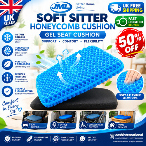 Honeycomb gel seat cushion - honeycomb,