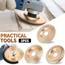 3/4/5Pcs Carbide Wood Sanding Carving Shaping Disc For Grinder Grind Wheel Tool