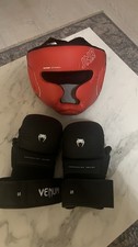 Venum MMA gloves and helmet