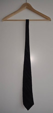 Moschino - Men's Vintage Black Silk Tie, Old Stock. Unworn, No Tag's, Excellent.