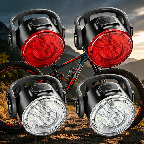 Led mtb rear front - mtb, bicycle