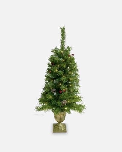4ft 120cm christmas tree snowy - christmas,