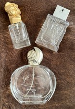 3 x Empty Sisley Bottles: Soir De Lune 100ml Eau Du Soir 30ml & Eau d’Ikar 50ml