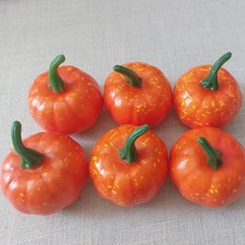 6x Small Pumpkins For Autumn/Halloween Decoration and crafts 