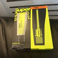 SUPERDRY Workout Duo Gift Set Mens 2in1 Black Slim Sport Belt & Balm Set BNIB