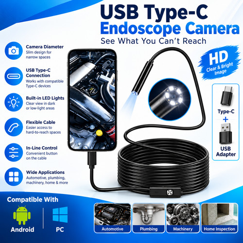 Usb type endoscope - endoscope, borescope