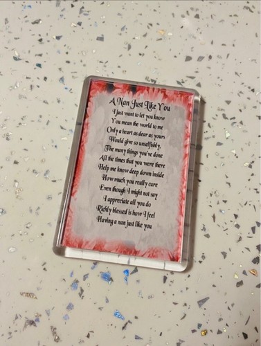 Nan poem fridge magnet - poem,