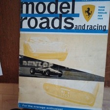 MODEL ROADS & RACING Magazine August 1964 Slot Car/Scalex Diecast  FERRARI 64