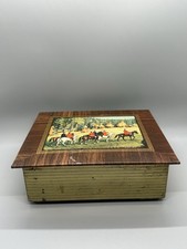 Antique EMPTY Tin Box Storage