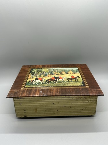 Antique empty tin box - box, storage