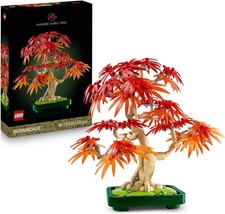 LEGO Botanicals Japanese Red Maple Bonsai Tree - Artificial Plant Building Set w