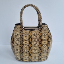 Handbag Faux Snake Skin Womens