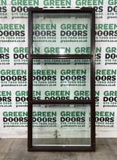 WOODEN HERITAGE FIXED WINDOW EXTERNAL EXTERIOR WOOD ALUMINIUM BROWN DOUBLE GLAZE