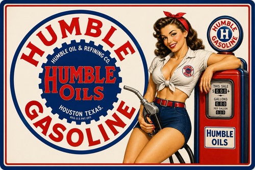 Humble oils gasoline - humble, texas