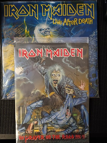 Iron maiden autographed tour - iron,