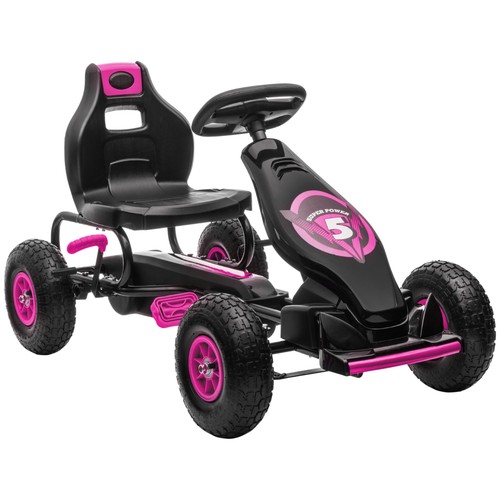 Homcom kids pedal kart - kids,