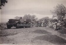 3 original WW2 photos Diamond T tank tank transporters / tank recovery India RAC