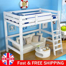 White Loft Bunkbed Single Kids