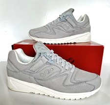 Mens SAUCONY GRID 8500 HT Grey leather Trainers Size UK 9.5 (eur 44.5) Exc Cond