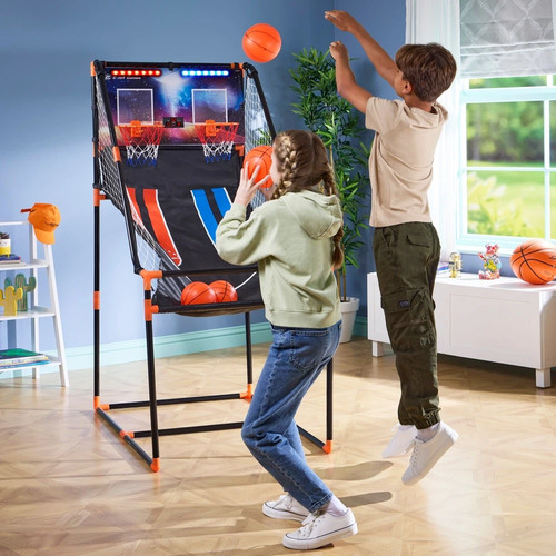 Double shot basketball - double,