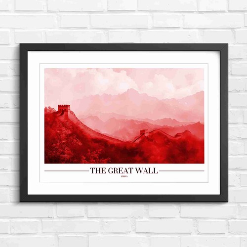 Chinese great wall mountains - chinese,