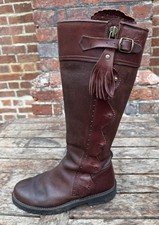 Spanish Riding Boots Size 6 Brown Leather Size 6 /39 Good Condition See Photos