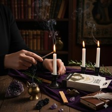 White Spell Ritual candles