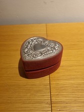 Vintage heart shaped velvet &