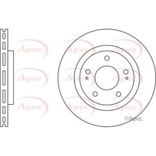 2x Brake Discs Vented For