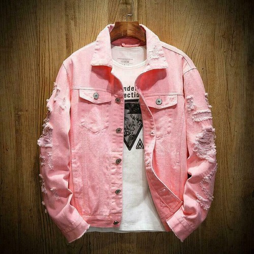 Mens boys ripped - ripped, denim