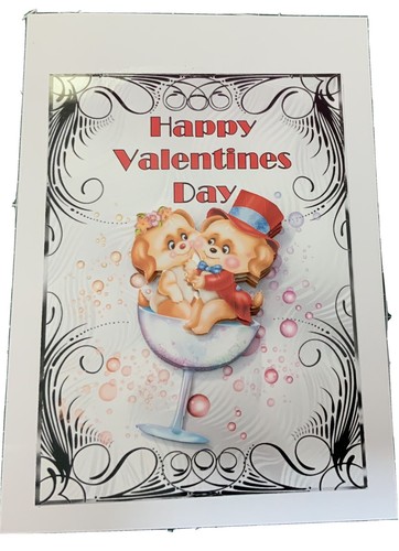 Handcrafted valentine card - valentine,