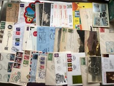 30 Vintage Envelopes/Postcards/FDC's Worldwide Random Collecting/Journals