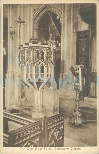 Cirencester church wine glass - church,