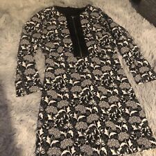 Zara Black And White Flower Pattern Skort Dress Size S