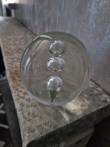 Vintage clear paperweight - vintage,