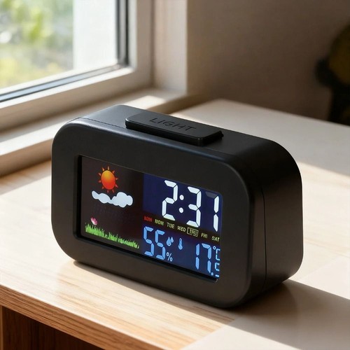 Weather station clock - weather,