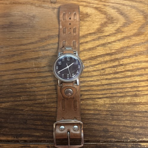 Vintage blue face timex with - vintage,