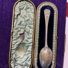 Silver Christening Spoon 1861