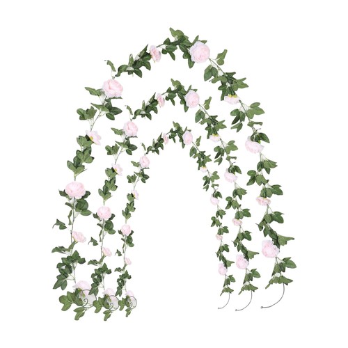 Vibrant hanging peony garland - vibrant,