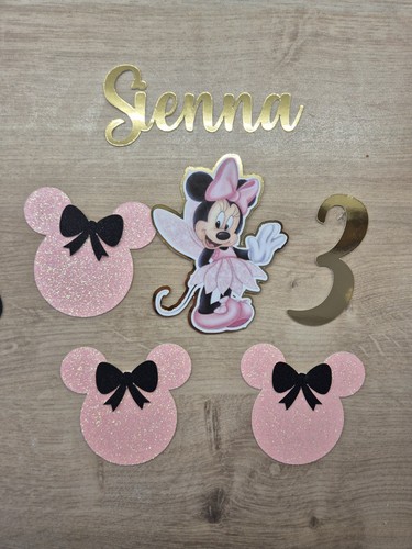 Minnie mouse cake tag topper - mouse,