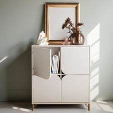 White 4 Door Sideboard Cabinet