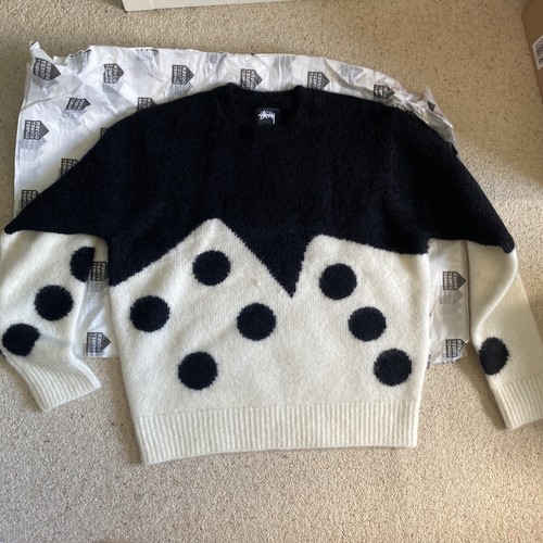Stussy dice fuzzy crew jumper - stussy,