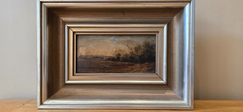 Miniature c19 landscape oil - miniature,