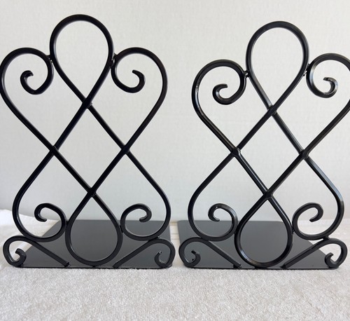 Wrought iron bookends - wrought,
