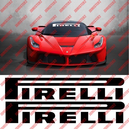 Pirelli tires sticker die cut - tires,