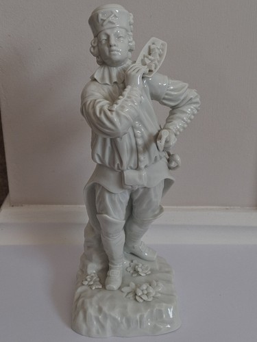 Meissen white porcelain miner - meissen,