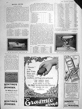 Old Antique Print 1906