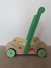 Squirrel Play Wooden Baby Steps Walker with Sort and Stack Shapes